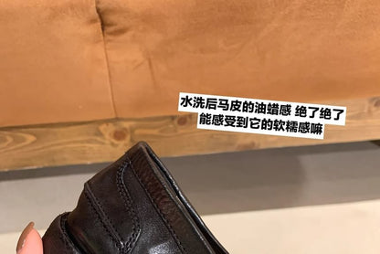 Loafers Accent Leather Metal Faux