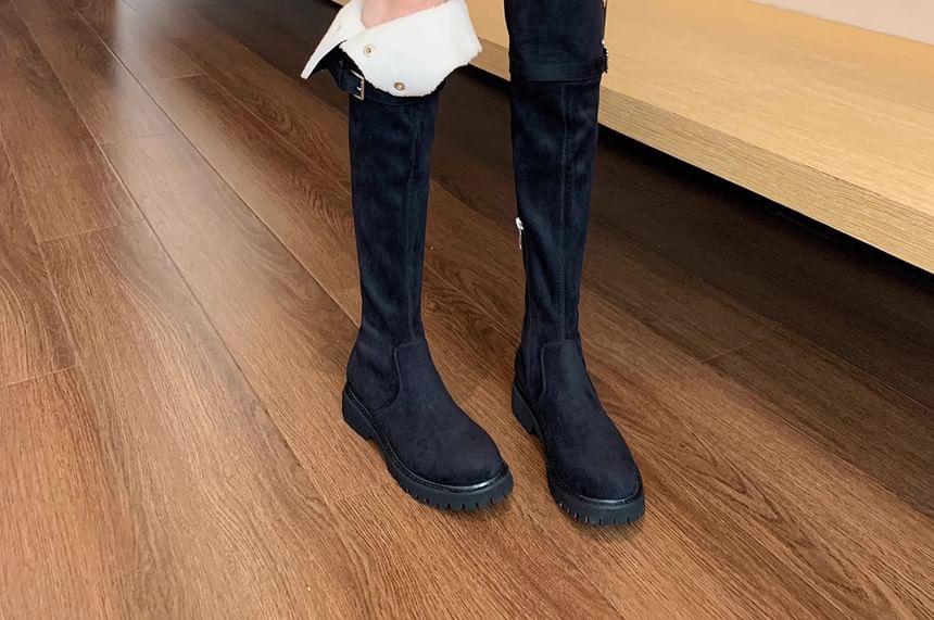 Folded Over-The-Knee Boots