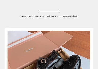 Buckled Strap Monk Genuine Shoes Leather