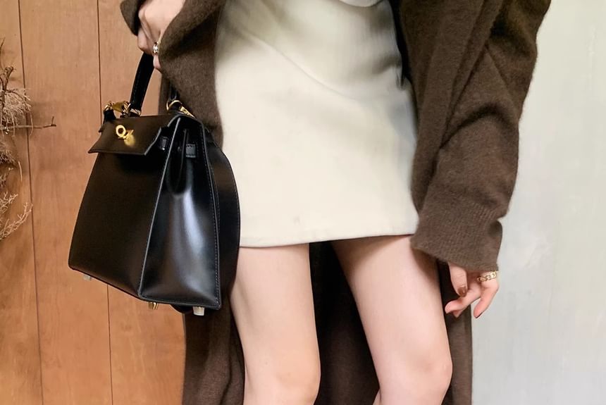 Genuine Boots Low-Heel Toe Square Short Leather