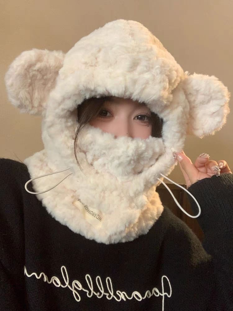 Trapper Bear Ear Hat Fleece