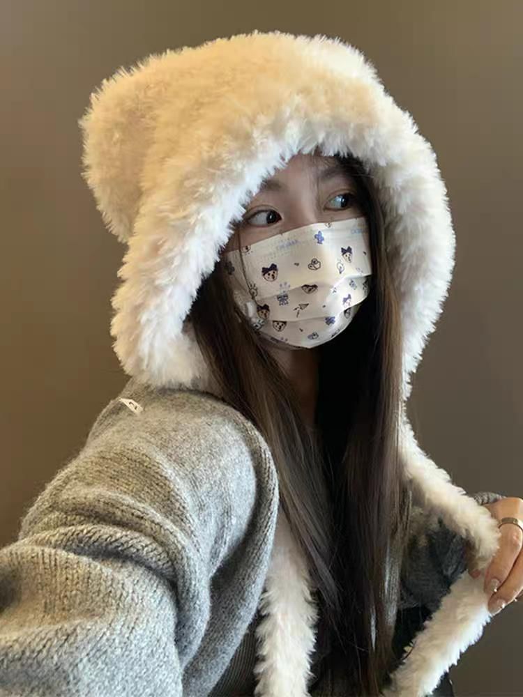 Bear Trapper Hat Fleece Ear