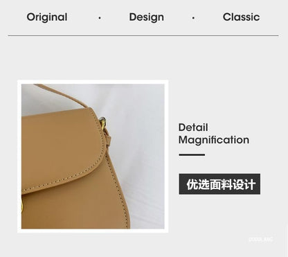 Faux Shoulder Bag Leather Flap
