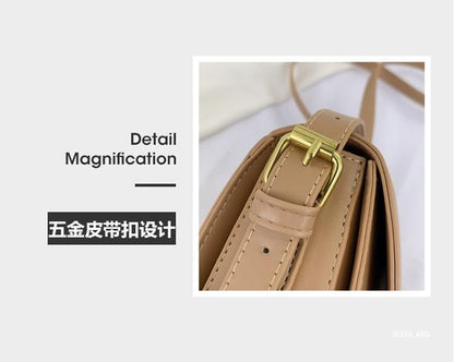 Faux Shoulder Bag Leather Flap