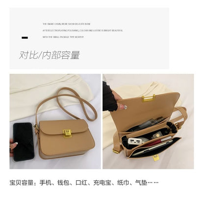 Faux Shoulder Bag Leather Flap