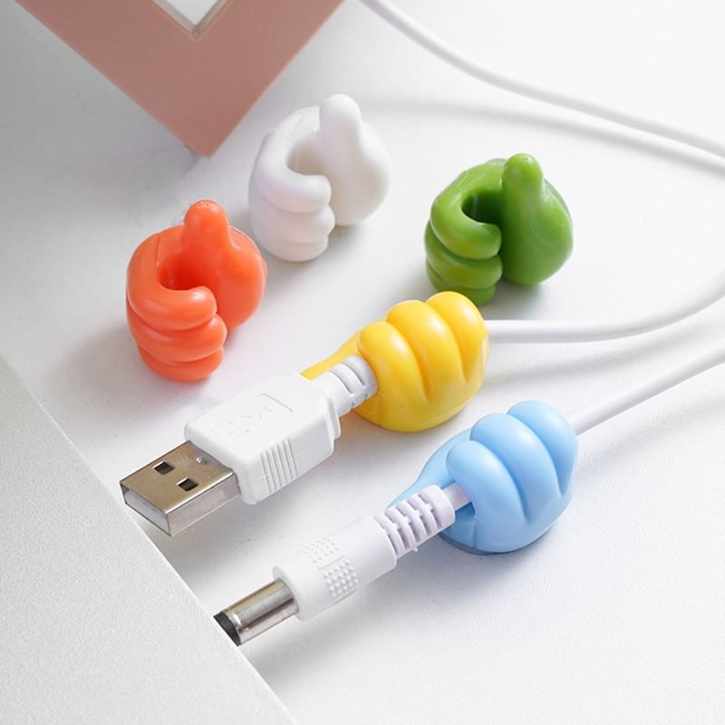 Thumbs Up Plastic Adhesive Cable Organizer / Set