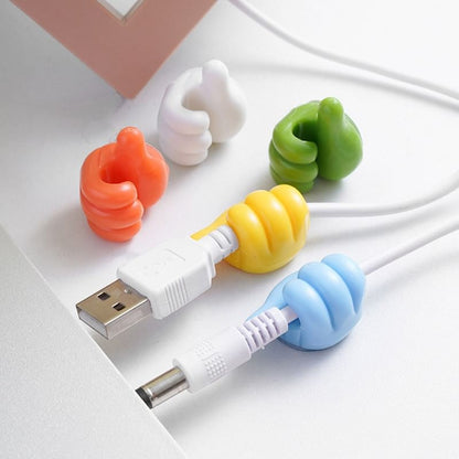 Thumbs Up Plastic Adhesive Cable Organizer / Set