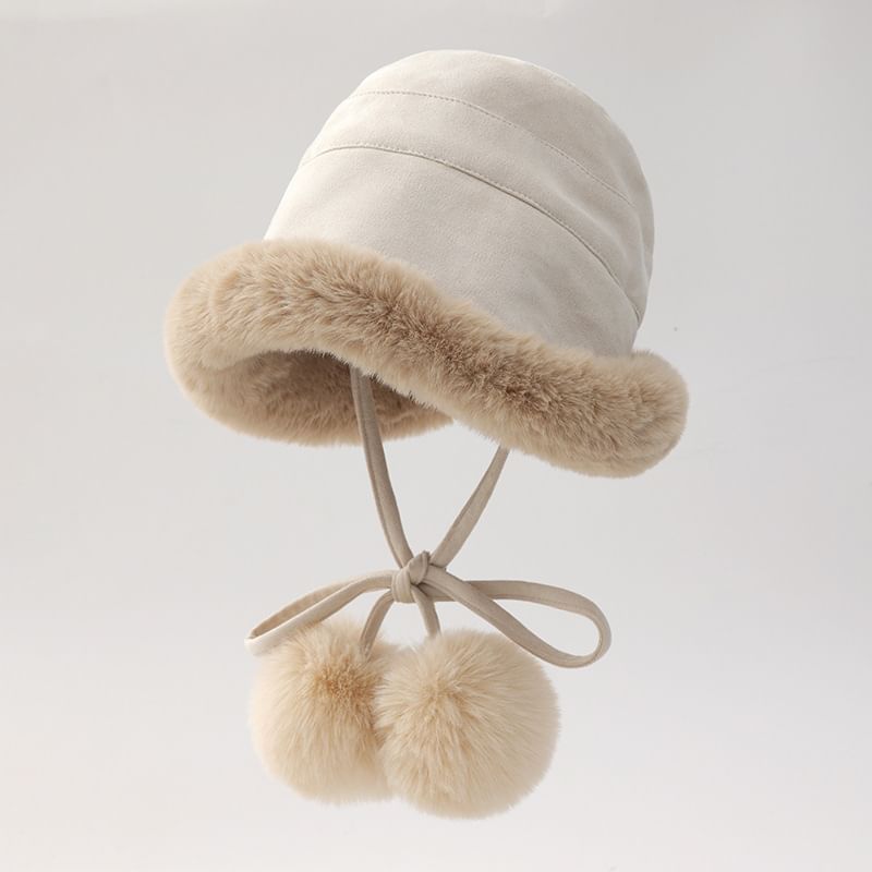 Trim Bucket Hat Fluffy
