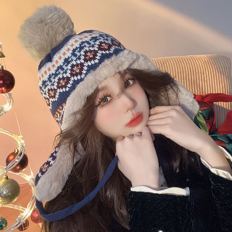 Patterned Hat Trapper