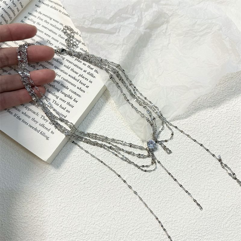 Layered Rhinestone Choker