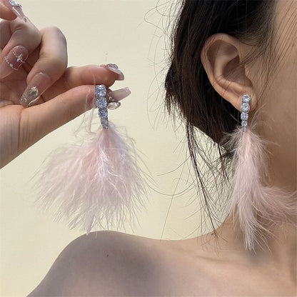 Earring Feather Drop