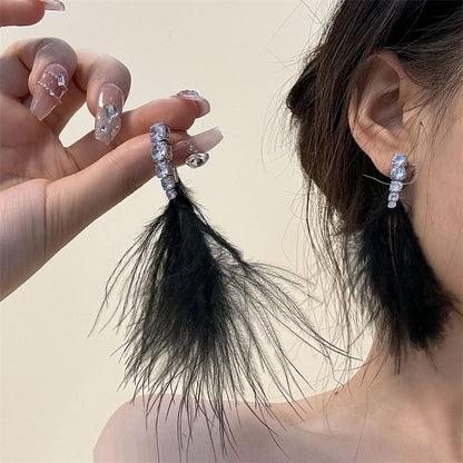 Earring Feather Drop