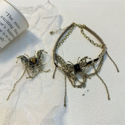 Choker / Earring Butterfly