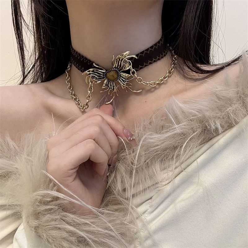 Choker / Earring Butterfly