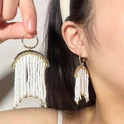 Earring Fringed Beaded