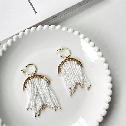 Earring Fringed Beaded