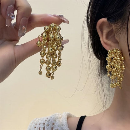 Ball Earring Fringed