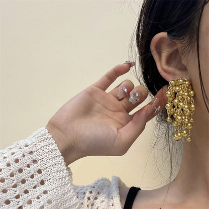 Ball Earring Fringed