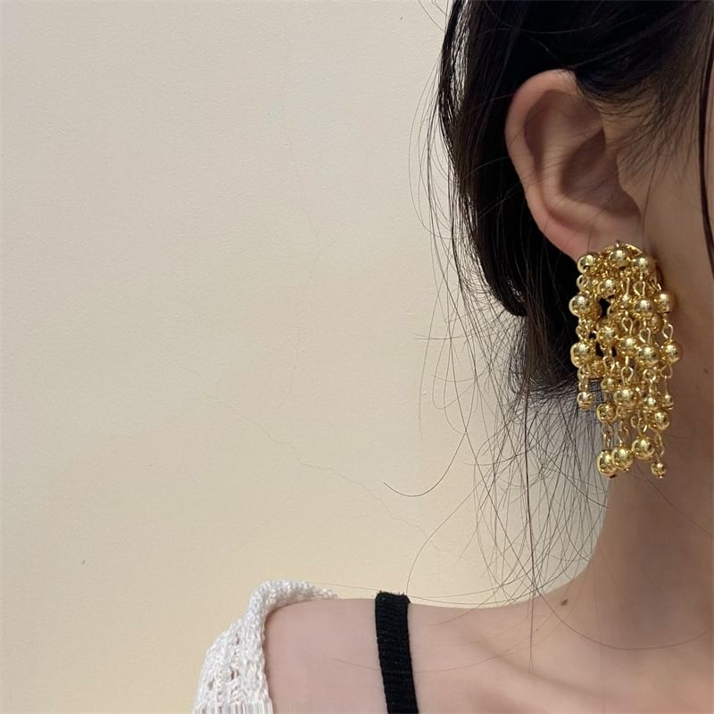 Ball Earring Fringed