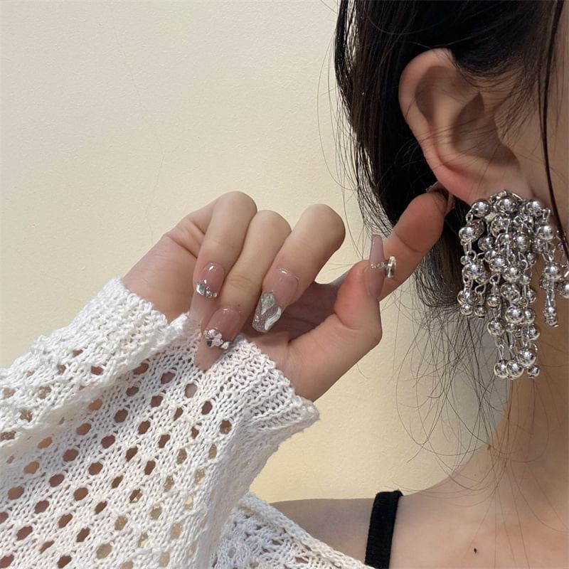 Ball Earring Fringed