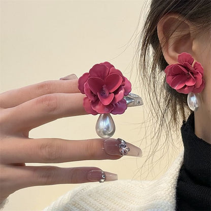 Earring Drop Rose