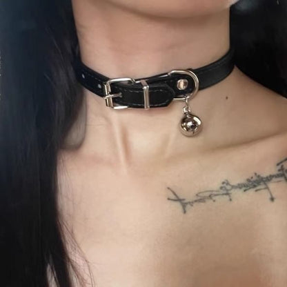 Leather Choker Faux