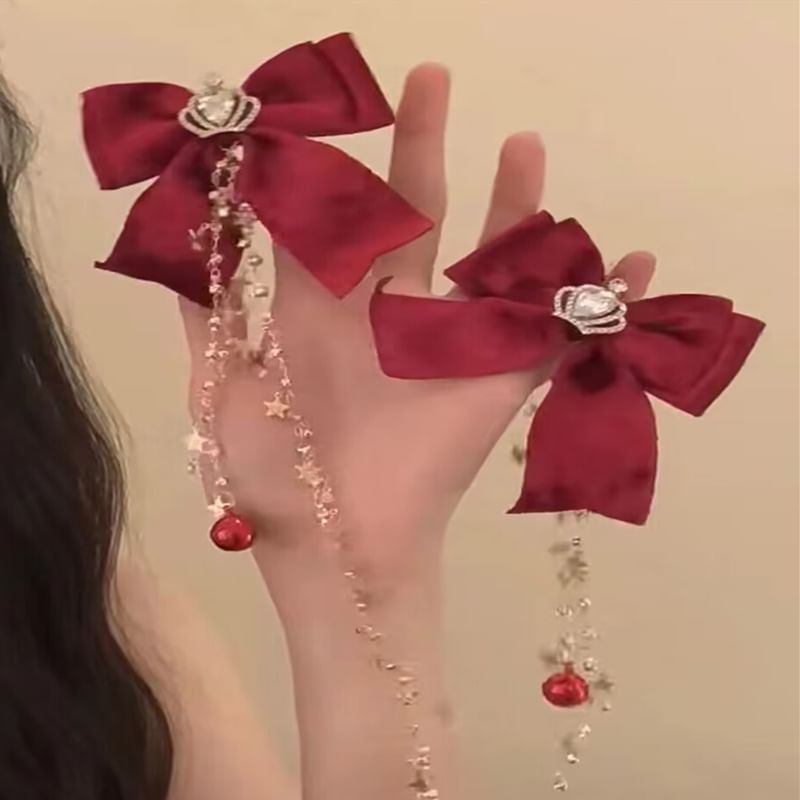 Dangle Alloy Earring Bow