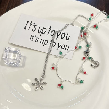 Snowflake Layered Necklace