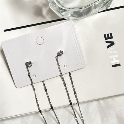 Threader Earring Rhinestone