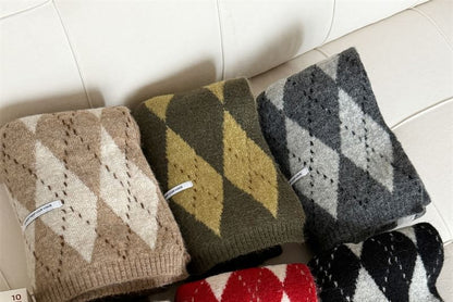 Scarf Knit Argyle