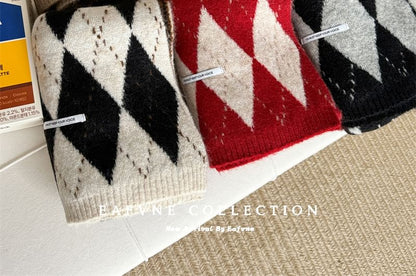 Scarf Knit Argyle