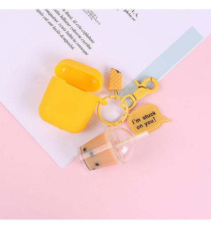 Bubble Tea Resin Keyring