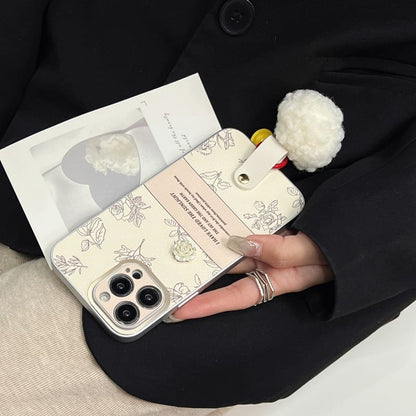 Rose Phone Pom Case Bell