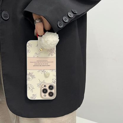 Rose Phone Pom Case Bell