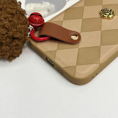 Argyle Bell Pom Phone Rose Case
