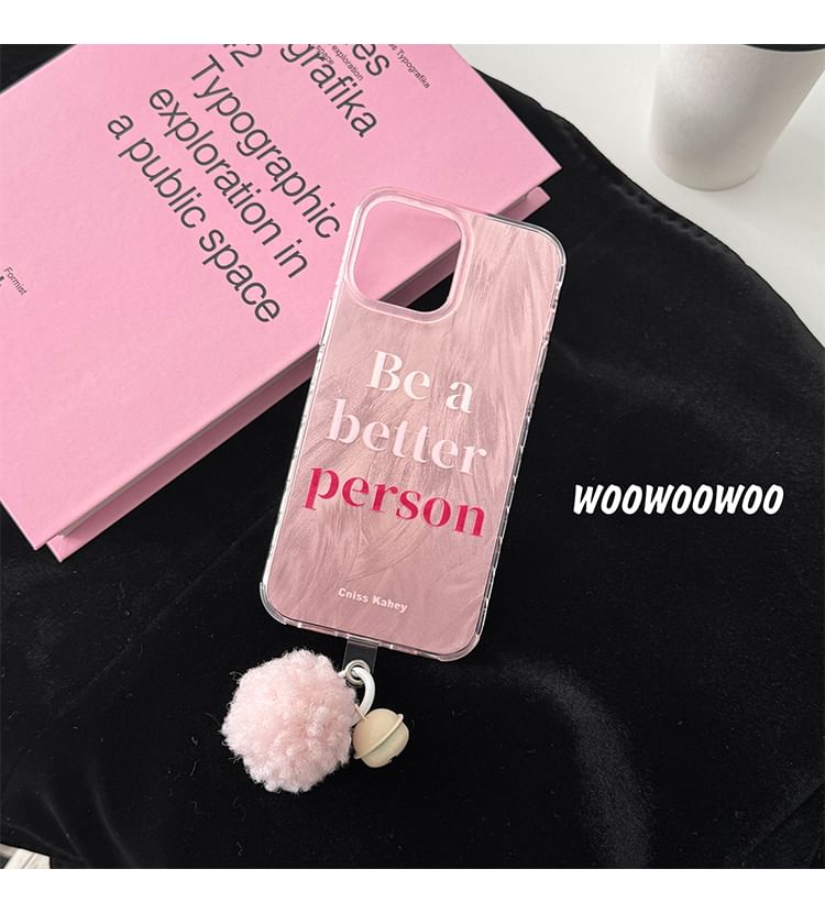 Pom Lettering Bell Phone Case