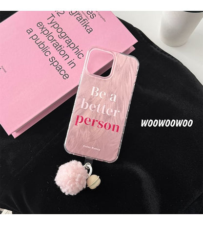 Pom Lettering Bell Phone Case