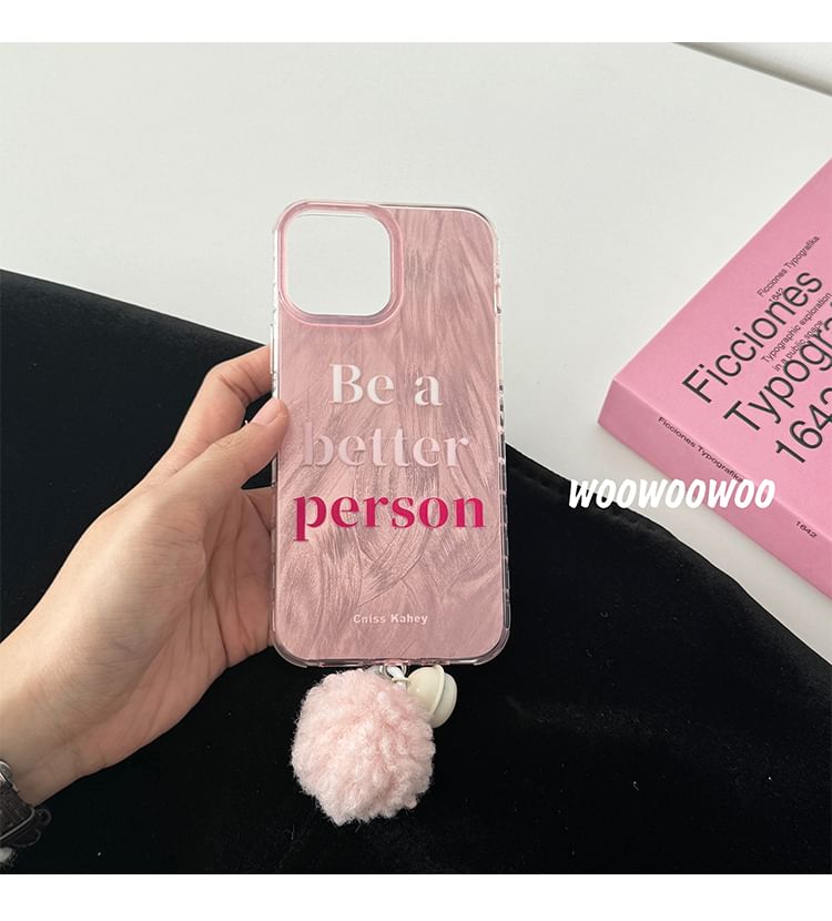 Pom Lettering Bell Phone Case