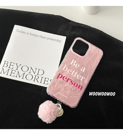 Pom Lettering Bell Phone Case