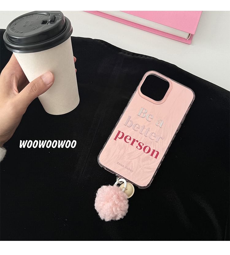 Pom Lettering Bell Phone Case