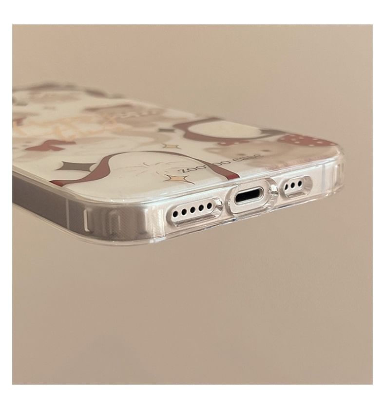 Pom Ribbon Phone Animal Bell Case