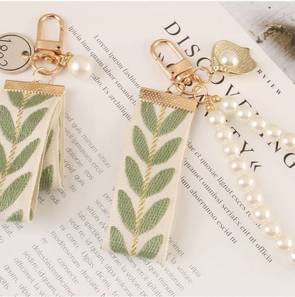 Leaf Print Keychain