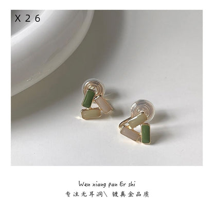 Glaze Geometric Earring Clip-On
