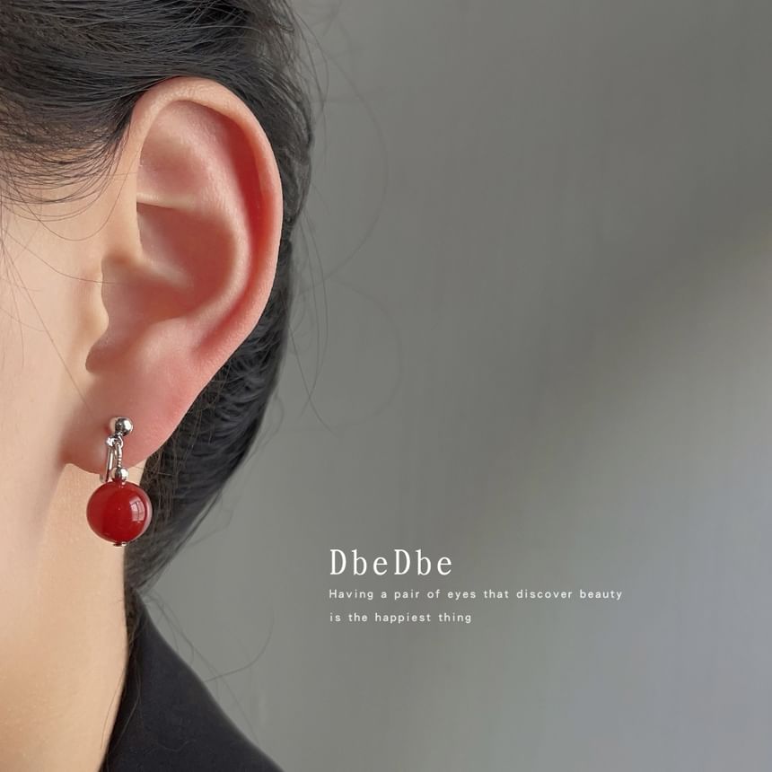 Gemstone Earring Clip-On Drop