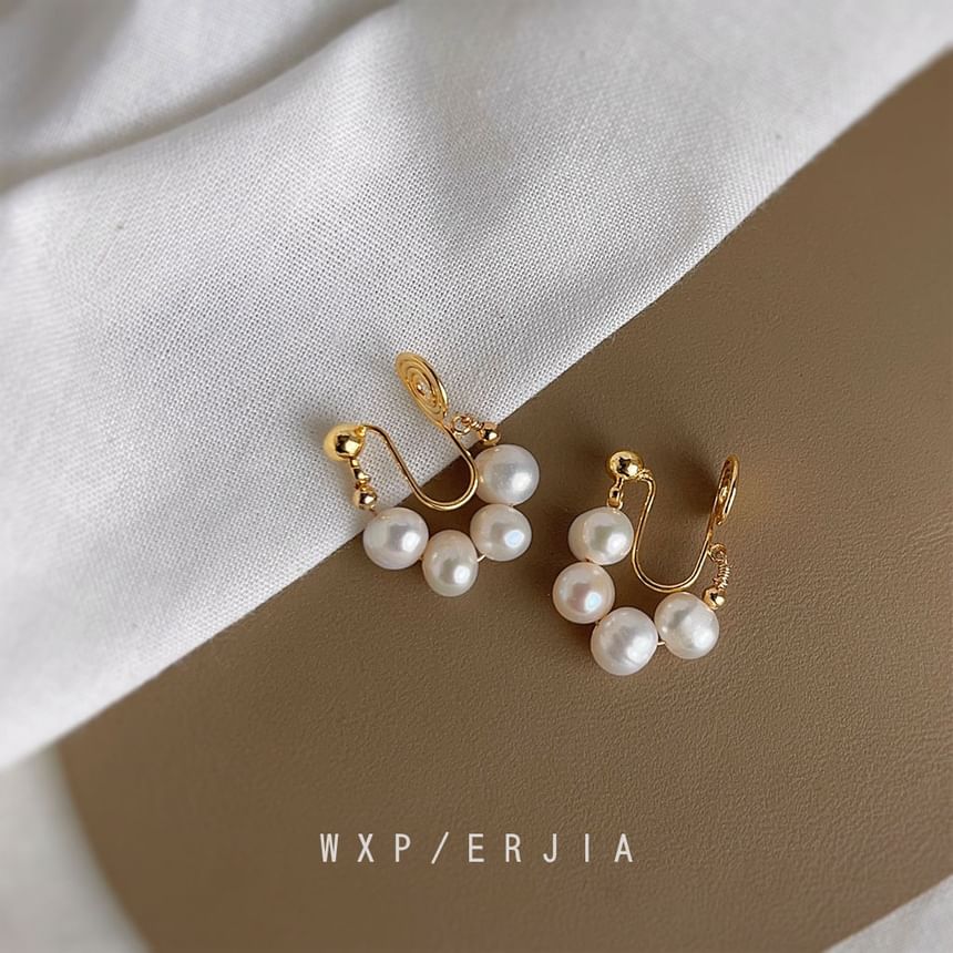 Clip-On Earring Pearl Faux
