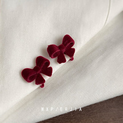 Bow Clip-On Earring Velvet