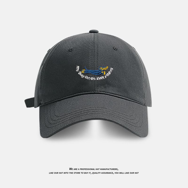 Dog Cap Embroidered Baseball