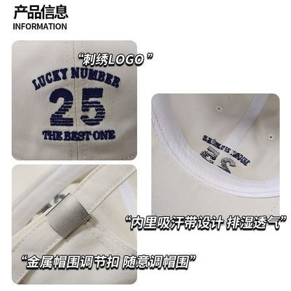 Cap Number Embroidered Baseball