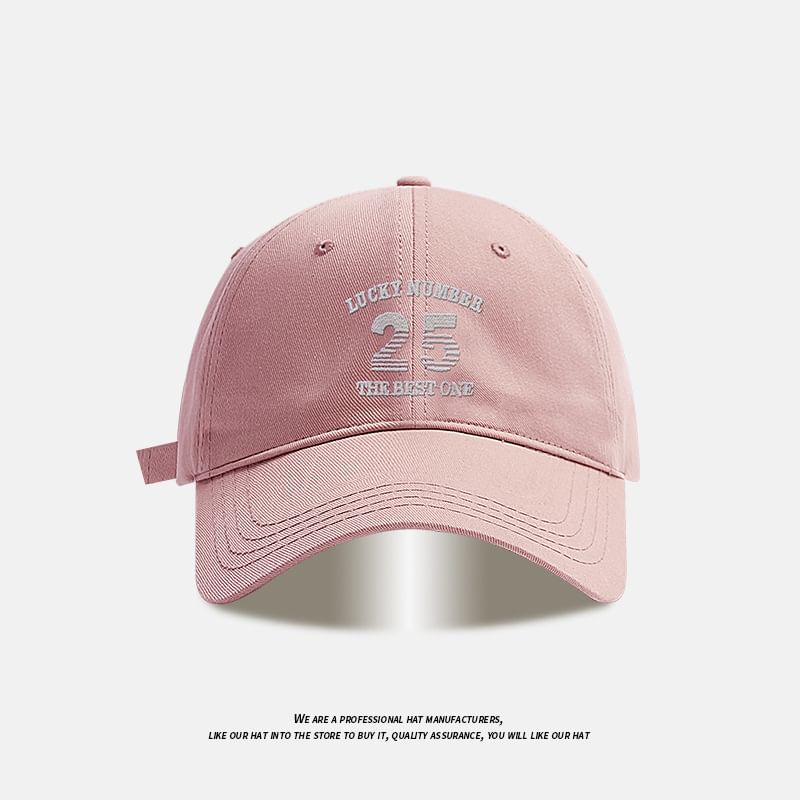 Cap Number Embroidered Baseball
