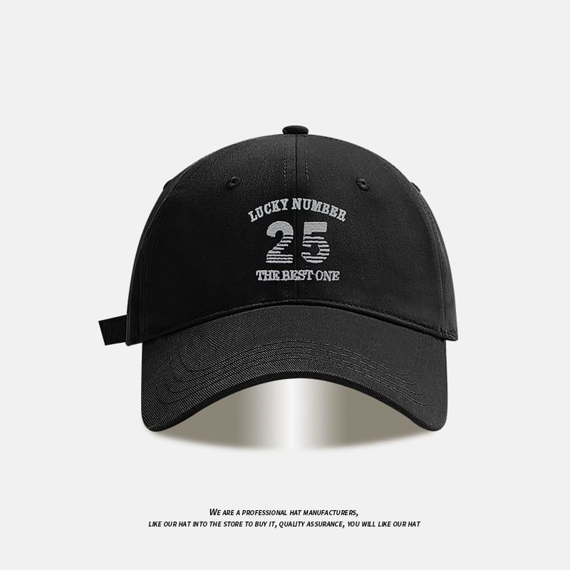 Cap Number Embroidered Baseball